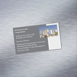 クレーン建物契約者建物建築 マグネット名刺