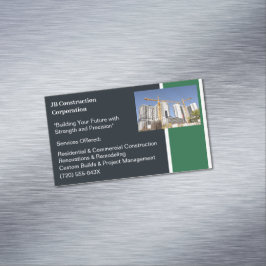 クレーン建物契約者建物建築 マグネット名刺