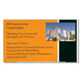 クレーン建物契約者建物建築 マグネット名刺 (正面)