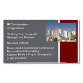 クレーン建物契約者建物建築 マグネット名刺 (正面)