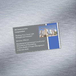 クレーン建物契約者建物建築 マグネット名刺