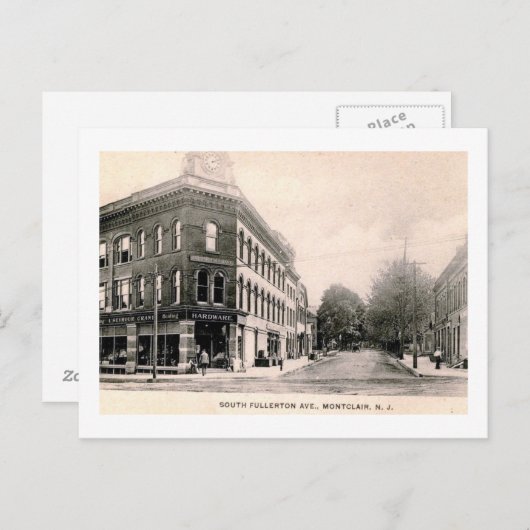 クレーン建物、モンクレア、ニュージャージー州ヴィンテージ ポストカード (正面/裏面)