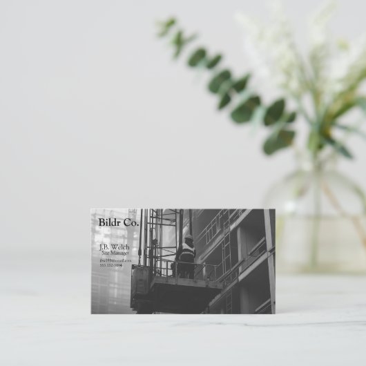 クレーン建築の乗務員 名刺 (スタンド正面)