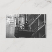 クレーン建築の乗務員 名刺 (正面)