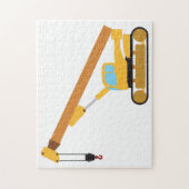 クレーン建築トラック ジグソーパズル (縦)