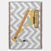 クレーン建築トラック スローブランケット (正面縦)