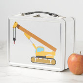 クレーン建築トラック メタルランチボックス (インサイチュ)