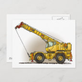 クレーン建築機器ポストカード ポストカード (正面/裏面)