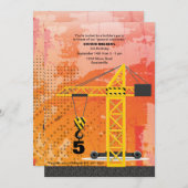 クレーン建設へのご招待 招待状 (正面/裏面)