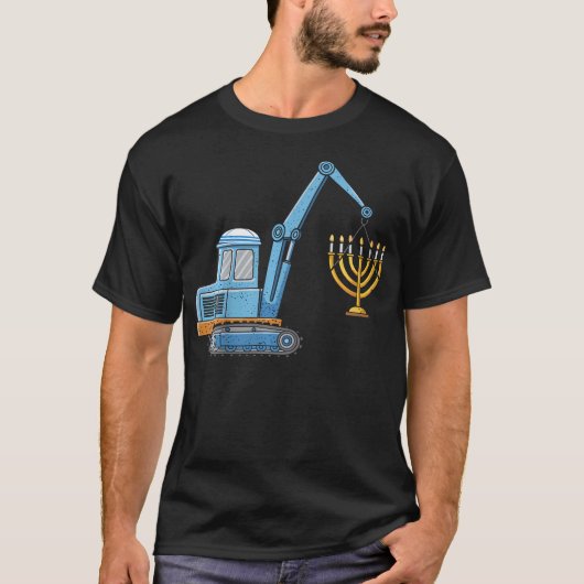クレーン建設ハヌカ Tシャツ (正面)