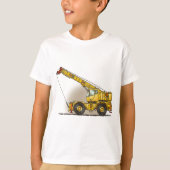 クレーン建設用機器はTシャツをからかいます Tシャツ (正面)