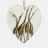 クレーン彫刻 セラミックオーナメント (右)