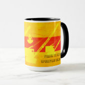 クレーン操作者摩擦クローラ南西カラー マグカップ (正面右)