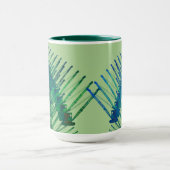 クレーン操作者熱狂するマルチ履帯クレーン マグカップ (中央)