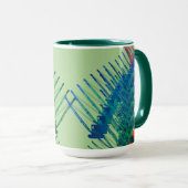 クレーン操作者熱狂するマルチ履帯クレーン マグカップ (正面右)