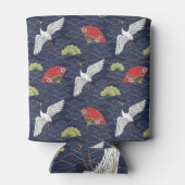 クレーン日本のとファン:ヴィンテージパターン 缶クーラー (裏面)