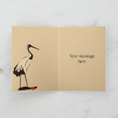 クレーン日本のグリーティングカード カード (内部)