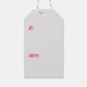 クレーン日本のプリントギフトラベル ギフトタグ (裏面)