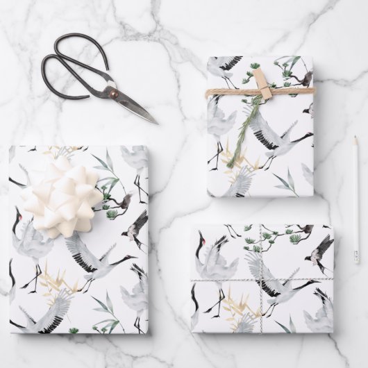 クレーン日本の包装紙シート ラッピングペーパーシート (正面)