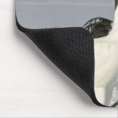 クレーン日本の踊りオン雪 マウスパッド (コーナー)