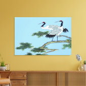 クレーン立ち包まれた赤 キャンバスプリント (インサイチュ (リビング))