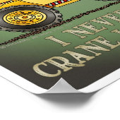 クレーン車のオペレータ引用文ポスター ポスター (角)