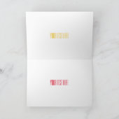 クレーン車の漫画イラストレーション カード (内部)