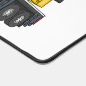 クレーン車の漫画イラストレーション デスクマット (コーナー)