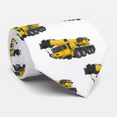 クレーン車の漫画イラストレーション ネクタイ (ロール)