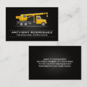 クレーン車 | トラック輸送サービス名刺 名刺 (正面/裏面)