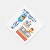 クレーン運転士及び建築労働者 スタンダードランチョンナプキン (角)