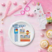 クレーン運転士及び建築労働者 ペーパープレート (パーティー)