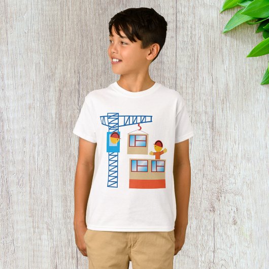 クレーン運転士及び建築労働者 Tシャツ