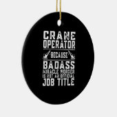 クレーン運転士奇跡の労働者は役職ではない セラミックオーナメント (右)