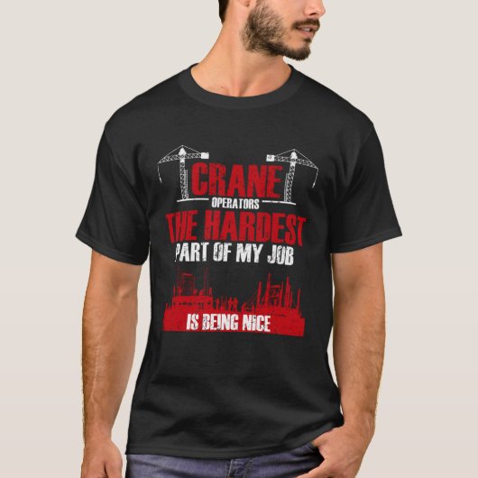 クレーン運転士建築員 Tシャツ (正面)