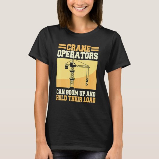 クレーン運転士建築重装備塔 Tシャツ (正面)