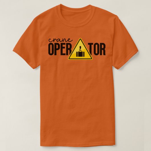 クレーン運転士1 Tシャツ (デザイン正面)