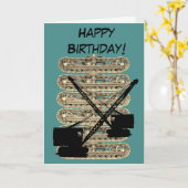 クレーン運転者運転技術者誕生日 カード (黄色い花)