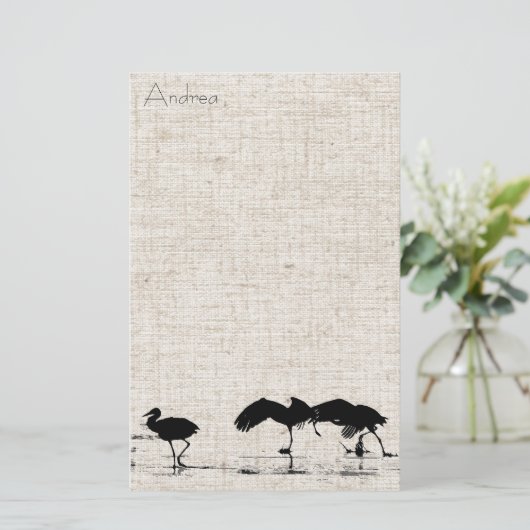 クレーン麻布の文房具 便箋 (スタンド正面)