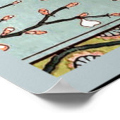 クレーン – アーモンドの花とツバメ ポスター (角)