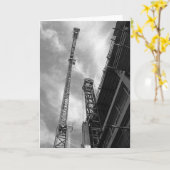 クレーン&カウンタウェイト建築機器の写真 カード (黄色い花)