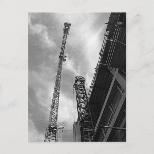 クレーン&カウンタウェイト建築機器の写真 ポストカード (正面)