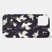 クレーン，パターン，ヴィンテージイラストレーション鳥f Case-Mate iPhoneケース (裏面 (横))