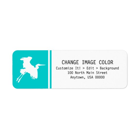 クレーン – 差出人住所ラベル ラベル (正面)