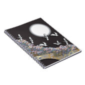 クレーン、月およびマツ ノートブック (右側)