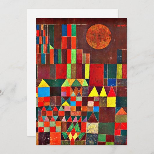 クレー城と太陽。 (正面/裏面)