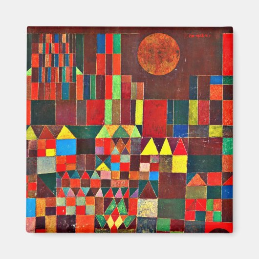 クレー城と太陽。 マグネット (正面)