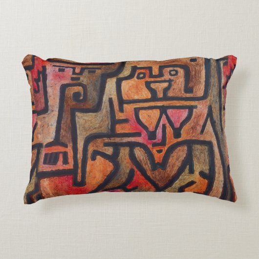 クレー抽象芸術フォレスト表現主義アモダンート アクセントクッション (正面)