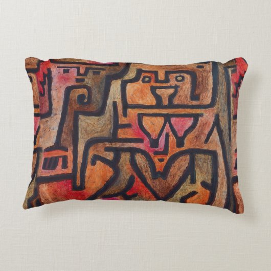 クレー抽象芸術フォレスト表現主義アモダンート アクセントクッション (裏面)