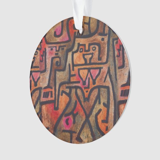 クレー抽象芸術フォレスト表現主義アモダンート オーナメント (正面)